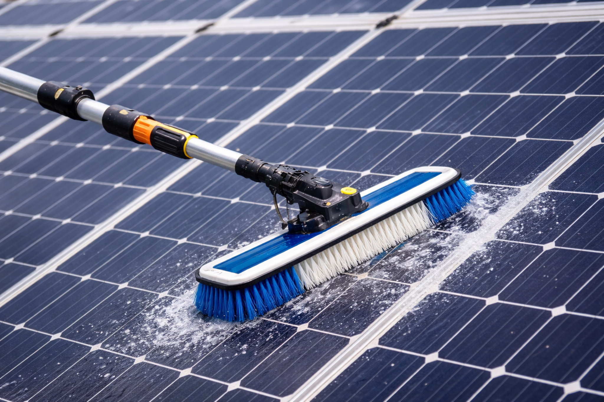 Solarreinigung für Solaranlagen und Photovoltaikmodule